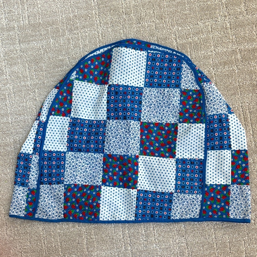 Vintage Mixer Cover Patchwork Blue and White from Appalachian Craftsmen